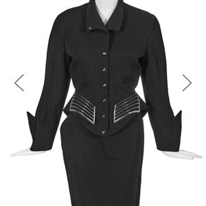 Vintage Terry Mugler suit with Carr grill